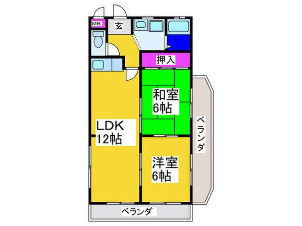 マ－ベラス泉ヶ丘の物件間取画像